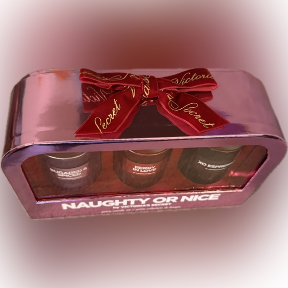 💜VICTORIA’S SECRET💜3-Piece Naughty or Nice Votive Candle Gift Set/NIB - Picture 7 of 8
